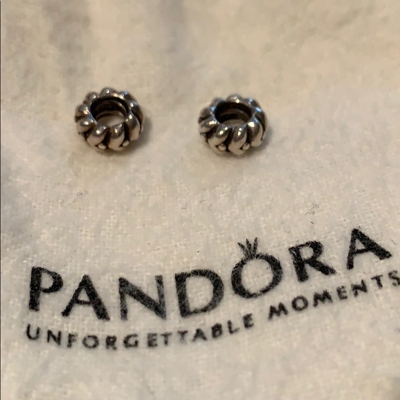 Pandora Jewelry - 2 Pandora silver spacer charms